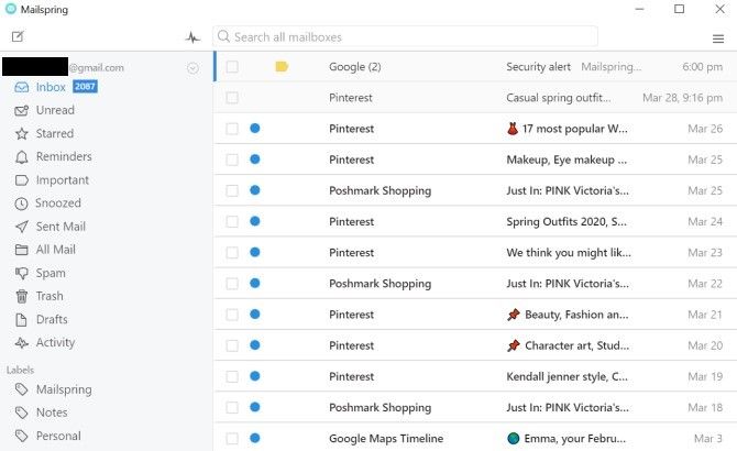 Mailspring Outlook Email Alternative