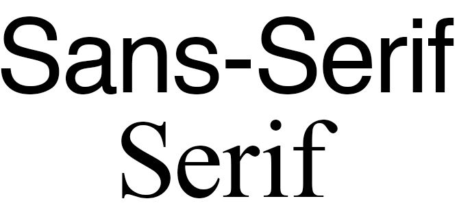 difference between serif and sans-serif font