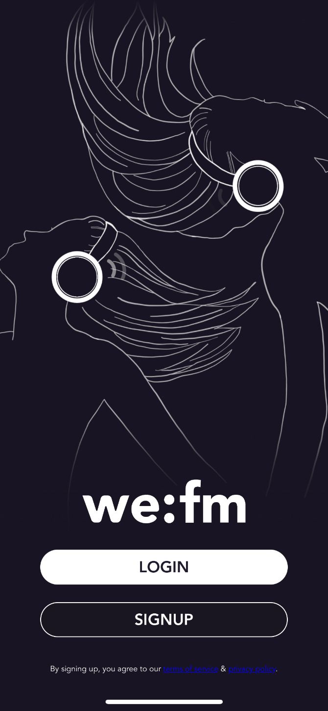 صفحه ورود به سیستم we-fm