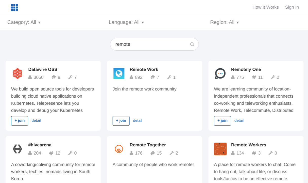 Find the best remote working communities for Slack on Slofile and OWL Labs