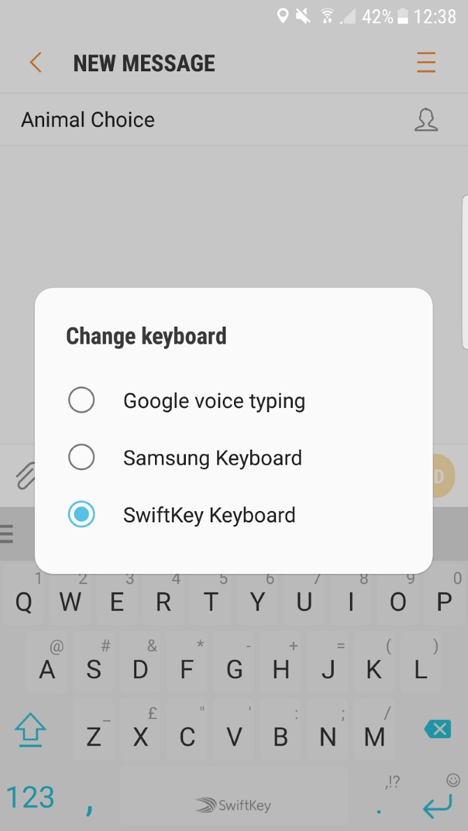 Android Samsung Keyboard Swap