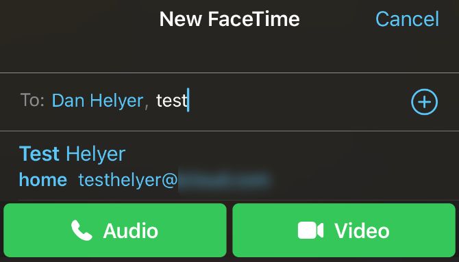 FaceTime adding contacts