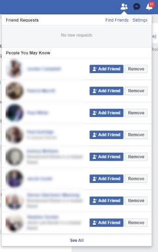 Facebook's "People You May Know" feature
