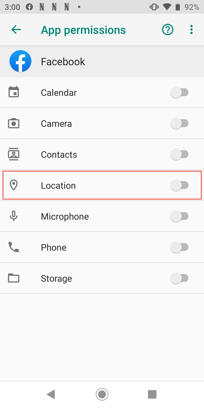 Facebook Location Access Permissions Location Android