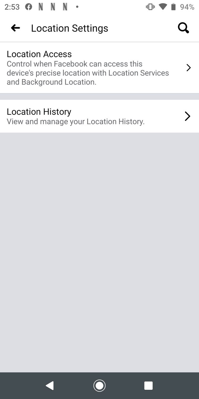 Facebook Location History Android