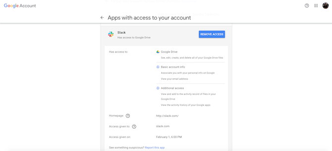 Google Account Third-Party Apps