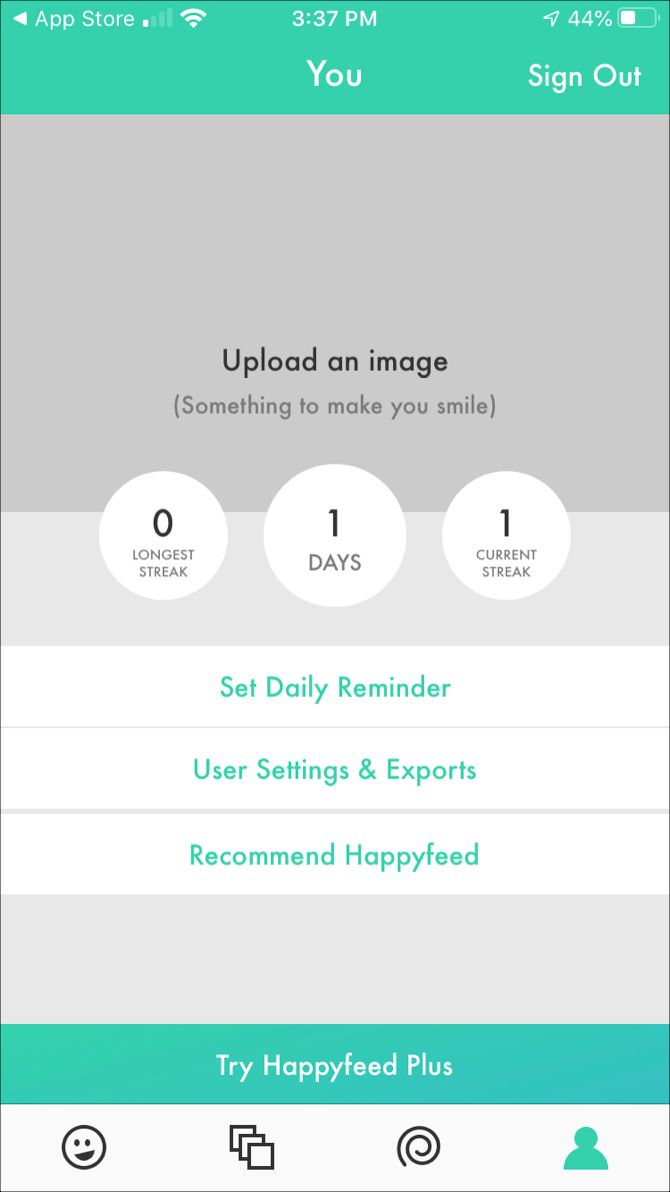 Happyfeed Settings and Reminders