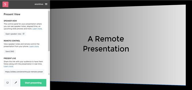Slides Remote Presentation