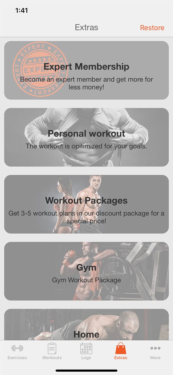 Fitness Point Exercise App