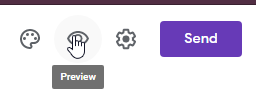 The preview icon in Google Forms