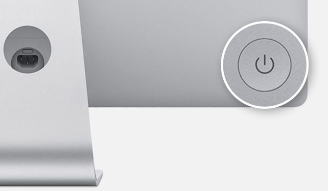 iMac power button