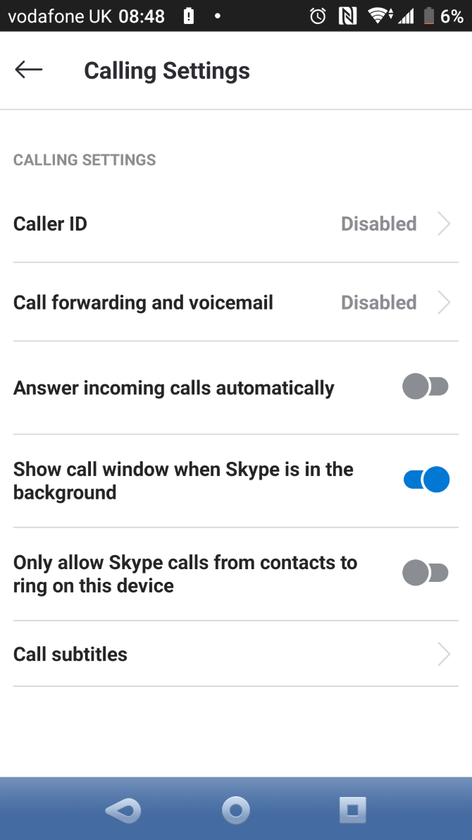 Block Skype calls from strangers