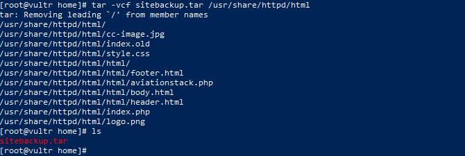 Backup your website with SSH