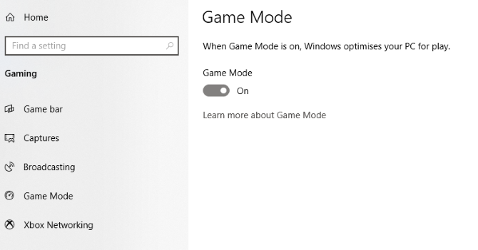 windows 7 game mode