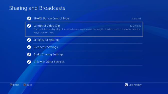 PS4 Sharing and Broadcasts