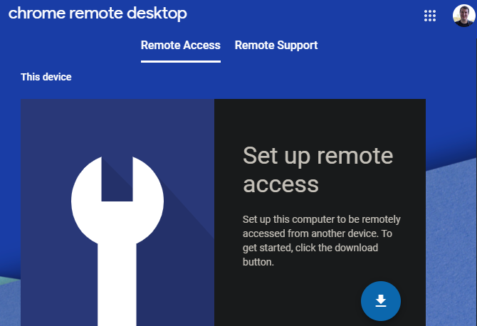 Chrome Remote Desktop Set Up