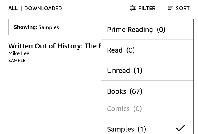 how can i put collections in alphabetical order in kindle for mac