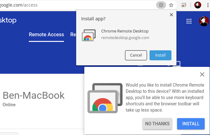 Chrome Remote Desktop Linux Install App