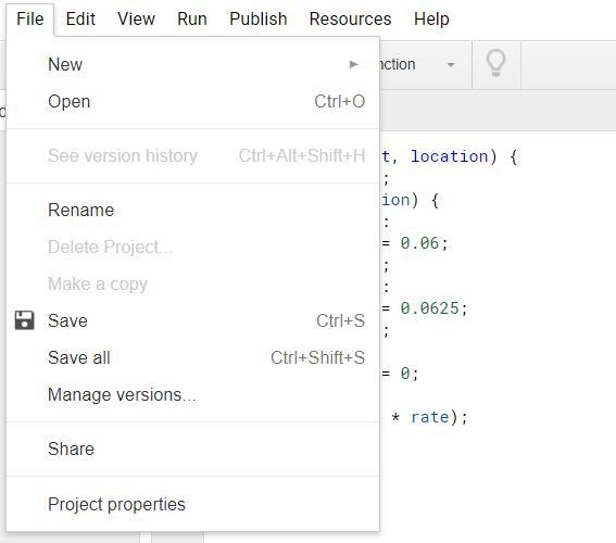 Save a Custom Function for Google Sheets