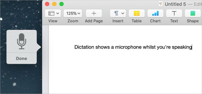 shortcut for voice typing mac