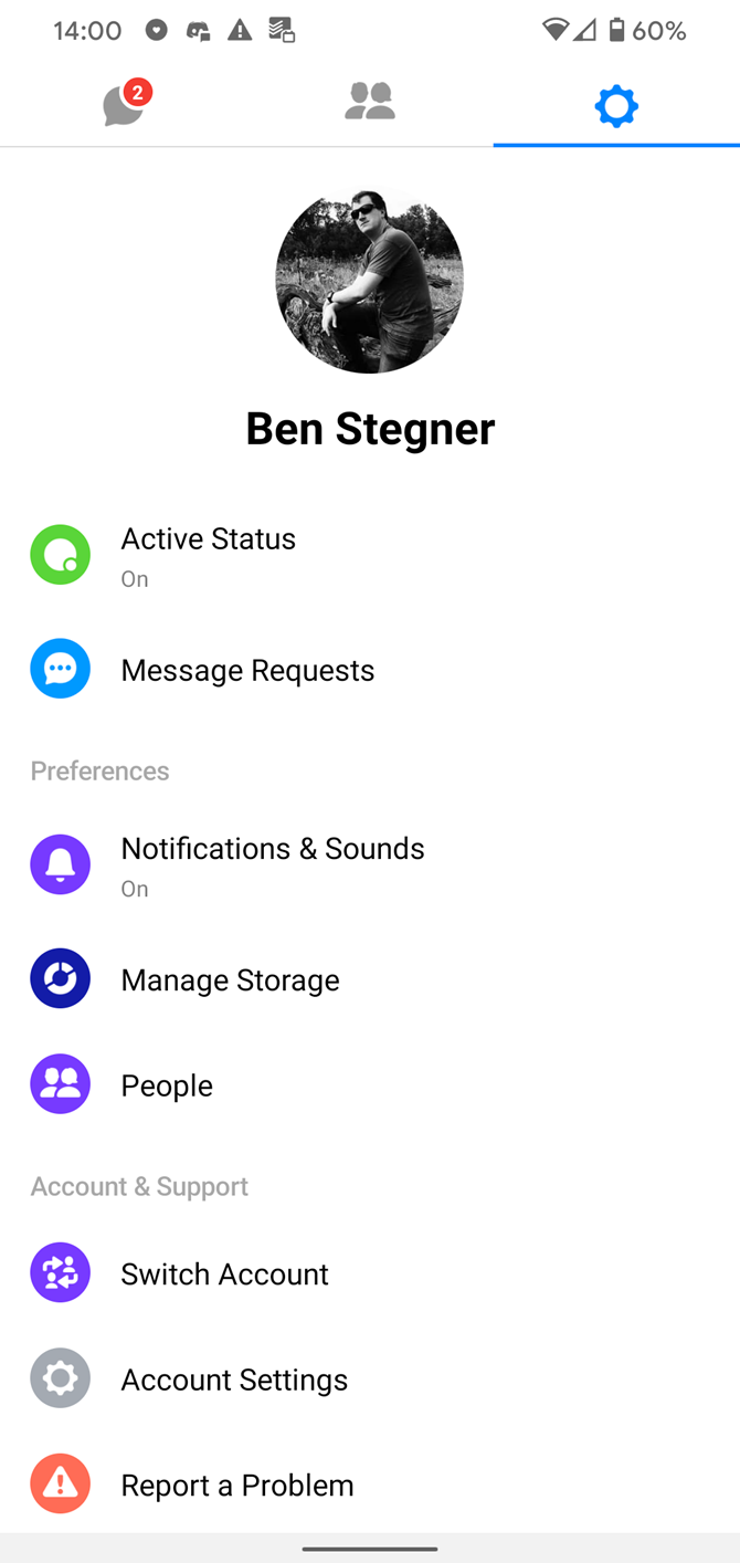 Facebook Messenger Profile
