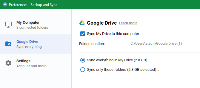 disconnect google drive for mac