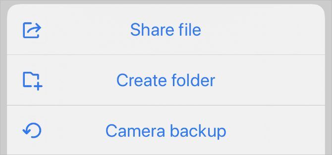 Share File option from Resilio Sync