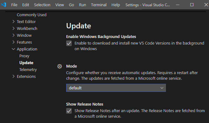 Visual Studio Code Updates