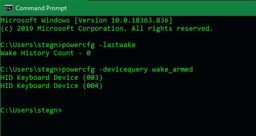 Windows Wake Devices Command Prompt