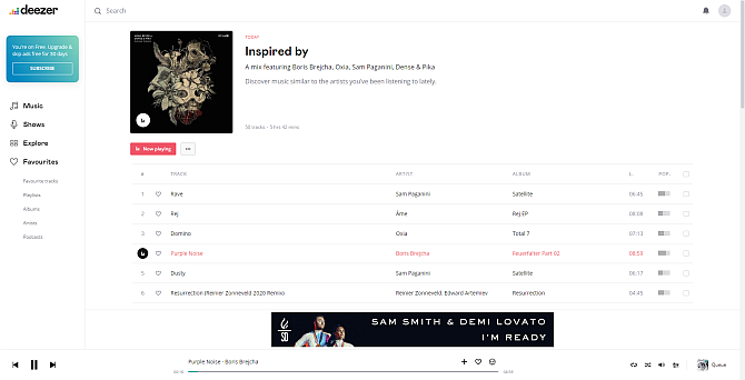 deezer pandora alternatives