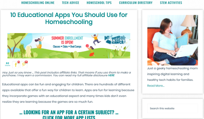 Techie Home School Mom has an easy to browse directory of home learning courses and curriculum