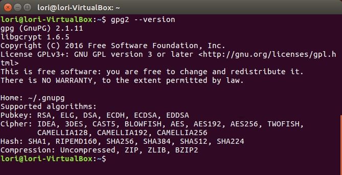 gpg encryption linux command line