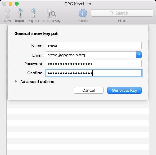 how to remove a public key from gpg suite mac