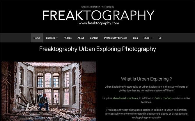 Những địa điểm bị bỏ rơi gần tôi trên Freaktography