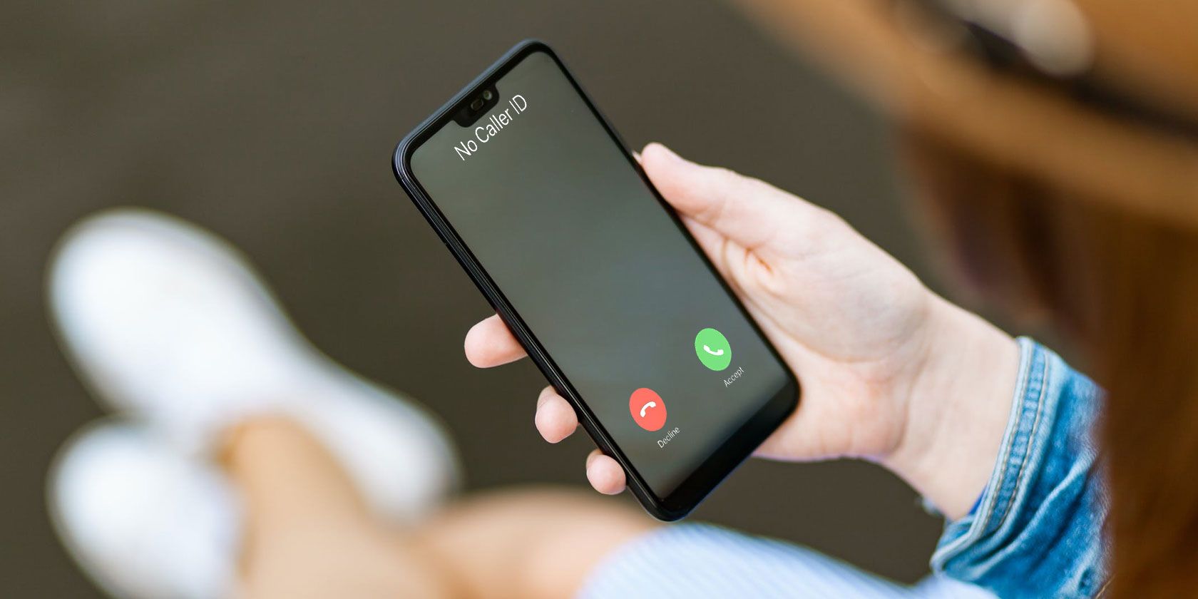 No Caller ID incomoing call on smartphone