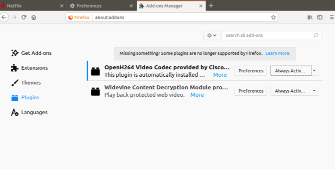 Configure Widevine to watch Netflix on Linux in Firefox