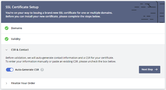 Configure your SSL certificate