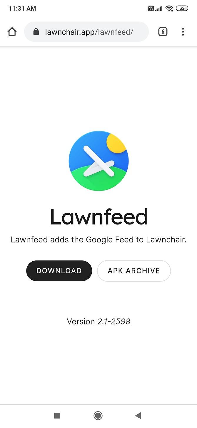 Lawnchair Lawnfeed is niet beschikbaar in de Play Store, dus je zult moeten installeren van de APK-handmatig't available on the Play Store, so you'll need to install the APK manually