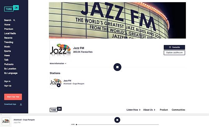 tunein pandora alternative