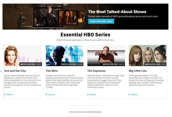 Watch Free Episodes HBO Website
