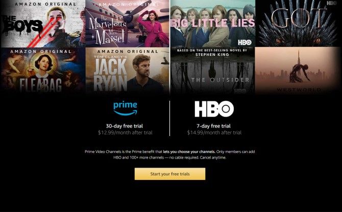 Amazon Prime HBO Free Trial