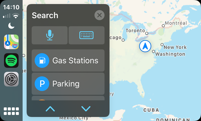 Peta Apple CarPlay