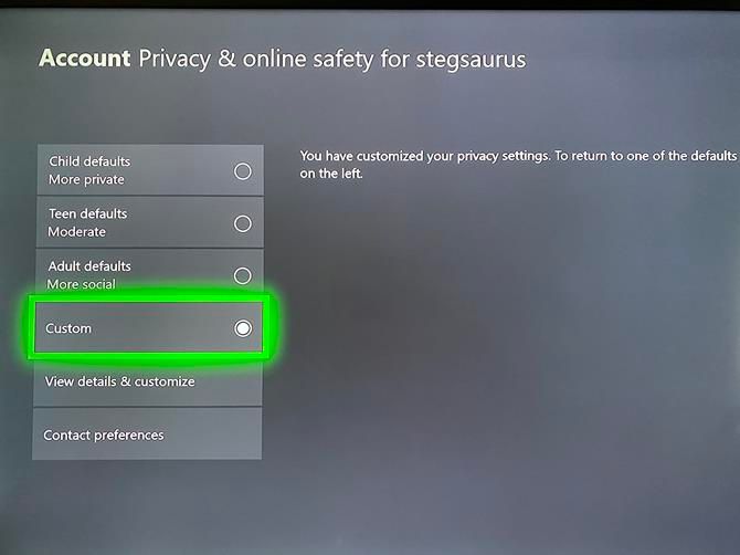 Xbox One Privacy
