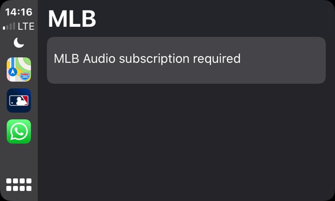 CarPlay MLB