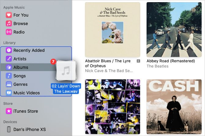 Importing music to Apple Music