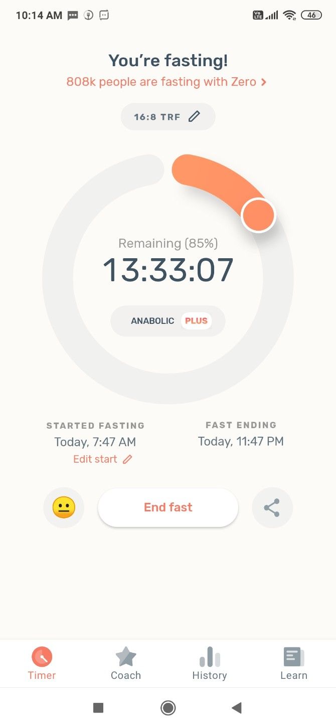 Zero is the most popular intermittent fasting app with a free tracker and basic features