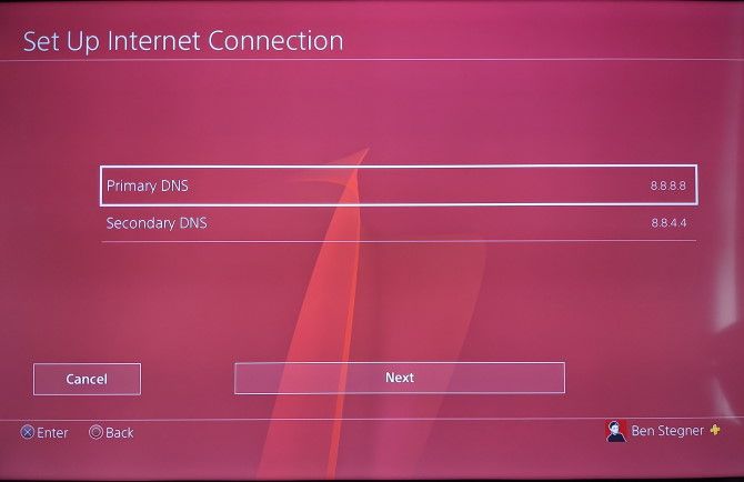 Playstation primary hot sale dns