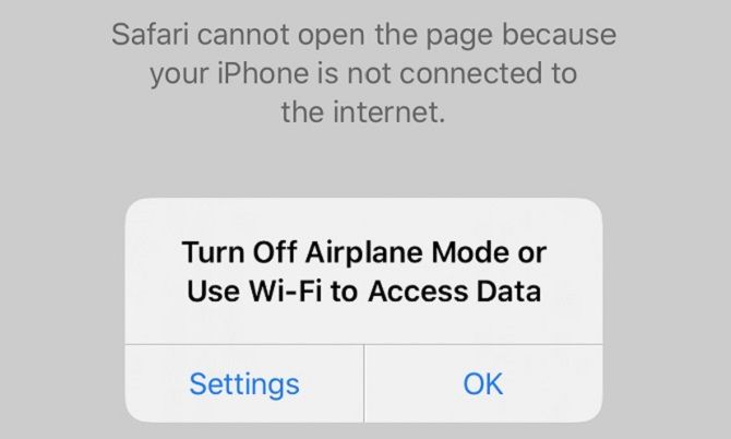 airplane mode affects wi-fi internet connections