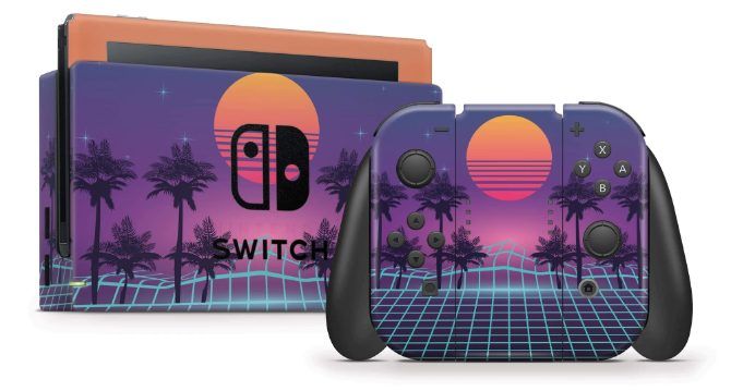 StickyBunny skin on Nintendo Switch console and controller