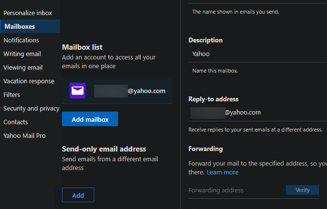 Yahoo Mail Forwarding